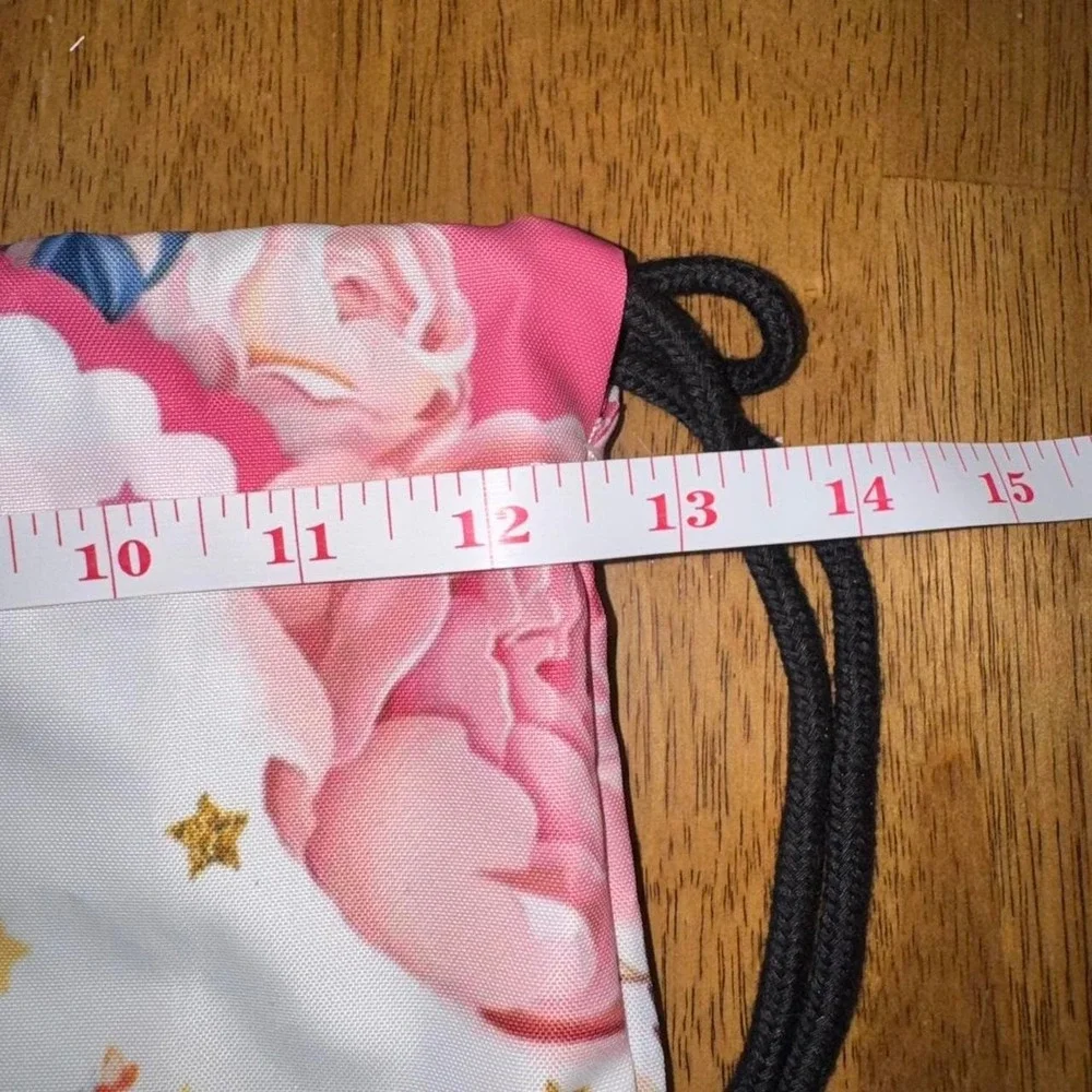 Unicorn Pink Floral Drawstring Backpack Cute drawstring backpack New Condition